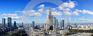 Panorama of Warsaw photo