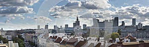 Panorama of Warsaw city, Poland