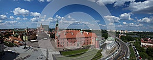 Panorama of Warsaw with the Royal Castle