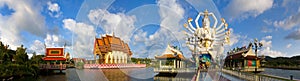 Panorama of wat plai laem