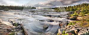 Panorama Waterfall Trappstegsforsen - Sweden