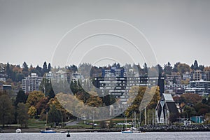 Panorama of waterfront Vancouver, Canada