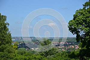 Panorama of Weimar in the Ilm Valley, Thuringia