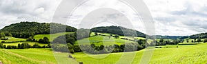 Panorama of welsh countryside photo