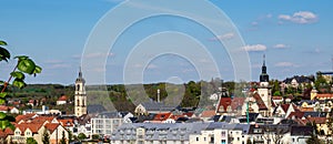 Panorama of Werdau in Saxony