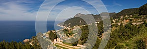 Panorama of the west coast of Mallorca