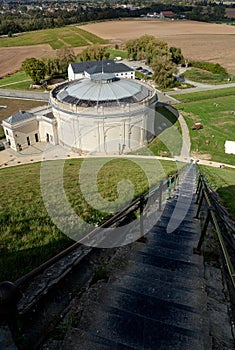 Panorama building Monument Waterloo battle memorial, Belgium photo