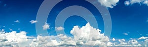 Panorama of White Cloud blue sky