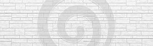 Panorama of White modern brick wall texture