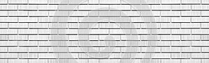 Panorama of White modern brick wall texture