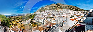 Panorama of white village of Mijas photo