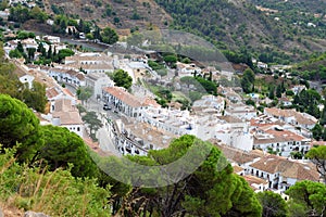 Panorama of white village of Mijas. Costa del Sol, Andalusia. Spain.