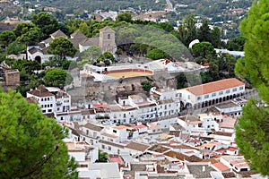 Panorama of white village of Mijas. Costa del Sol, Andalusia. Spain.