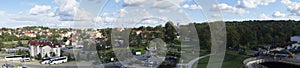 Panorama of Wieliczka Town in Poland photo