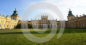 Panorama of Wilanow Palace photo