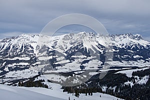 Panorama of wilder kaiser