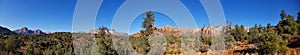 Panorama of Wilson and Munds Mountain in Sedona, Arizona