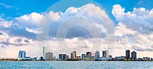 Panorama of Windsor, Canada across the Detroit River