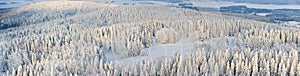 Panorama of winter Finland