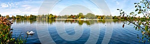 Panorama of the Wohrder See recreation area, Nuremberg