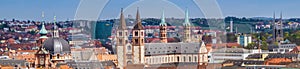 Panorama of Wuerzburg in Bavaria, Germany