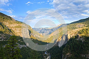 Panorama of the Yosemite Valley