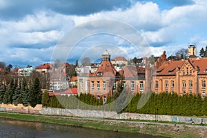 Panorama Zgorzelec on the banks of the Neisse photo