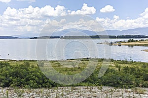 Panorama of Zhrebchevo Reservoir, Bulgaria