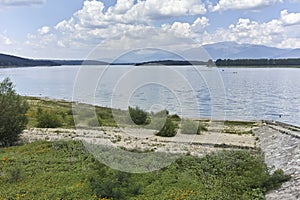 Panorama of Zhrebchevo Reservoir, Bulgaria