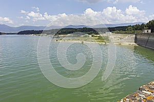 Panorama of Zhrebchevo Reservoir, Bulgaria