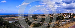 Panorama of Zichron-Yaakov, Mediterranean Sea and the Coastal Plain Israel