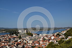 Panorama of ÃÂ ibenik Croatia photo