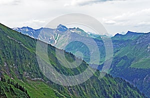 Panoramas from the peaks Diethelm and Turner situated between the Sihltal and Wagital Waegital or WÃ¤gital valleys, Studen