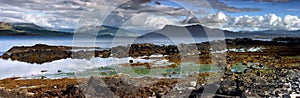 Panoramatic Shot of Scotland Seashore