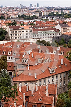 Panoramatic view of the Prague