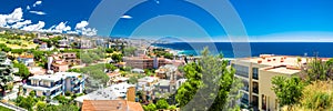 Panoramatic view of Sanremo city on Italian Riviera