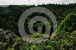 Trou aux Cerfs and MurrÃÂ´s Volcano in Curepipe on Mauritius photo