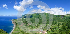 Panoramaview of Fajazinha, Faja Grande, Flores Island