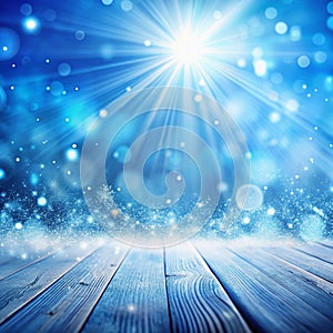 Panoramic abstract blue background