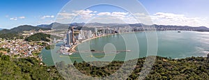 Panoramic aerial view of Balneario Camboriu city - Balneario Camboriu, Santa Catarina, Brazil photo