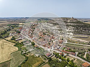 Panoramic aerial view of Castrojeriz