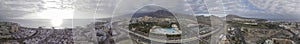 Panoramic aerial view of Costa Adeje skyline, Tenerife