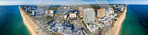 Panoramic aerial view of Fort Lauderdale on a sunny day, Florida photo