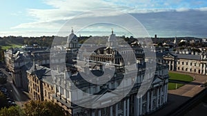 Panoramic aerial view of Greenwich Old Naval Academy