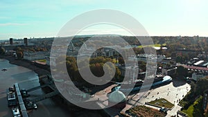 Panoramic aerial view of Greenwich Old Naval Academy