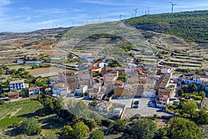 Panoramic aerial view of Grisel Zaragoza Spain photo