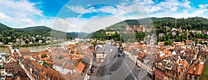 Panoramic aerial view of Heidelberg