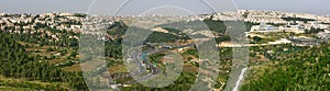 Panoramic aerial view on Jerusalem.