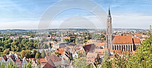 Panoramic aerial view of Landshut photo