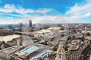 Panoramic aerial view of London